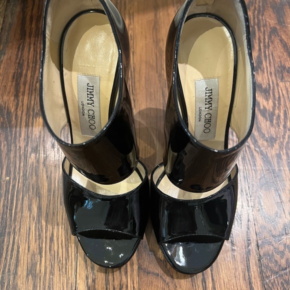 Jimmy Choo Black Patent Private Shoe - Picture 6 of 15
